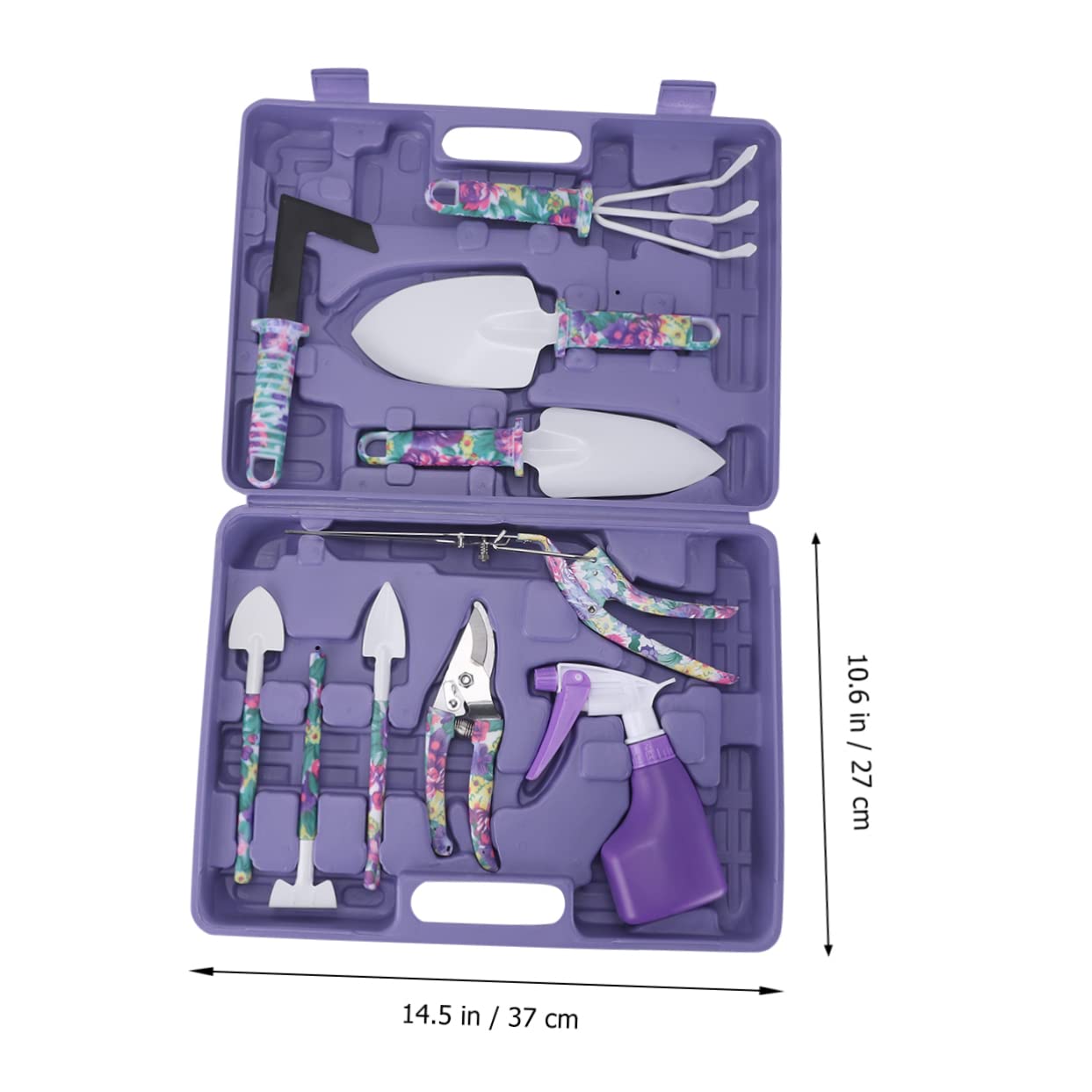 iplusmile 10piezas Herramientas De Jardinería De Rastrillo Tijera y Pala para Hombres y Mujeres Kit De Jardinería Resistente y Cuidado De Plantas