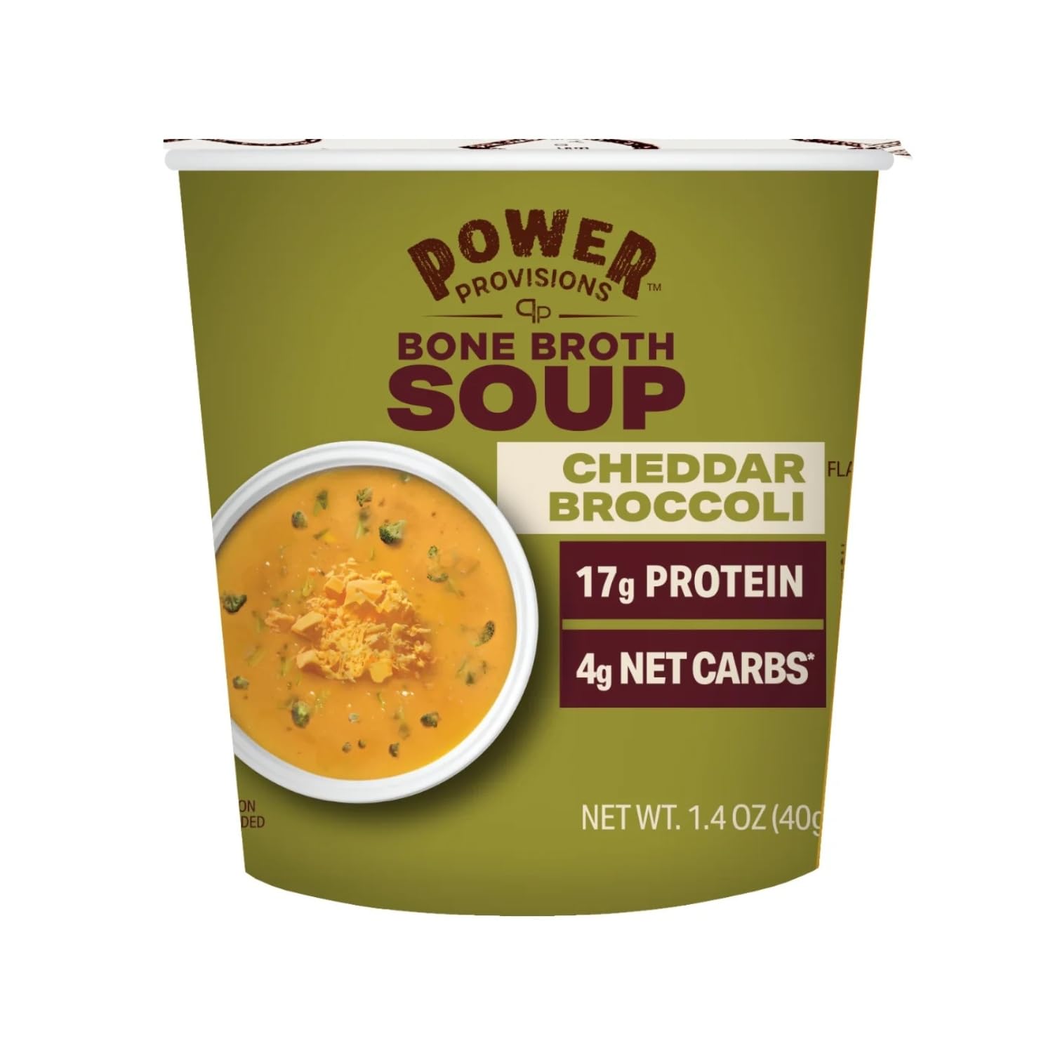Amazon.com: Power Provisions Cheddar Broccoli Bone Broth Soup Cups