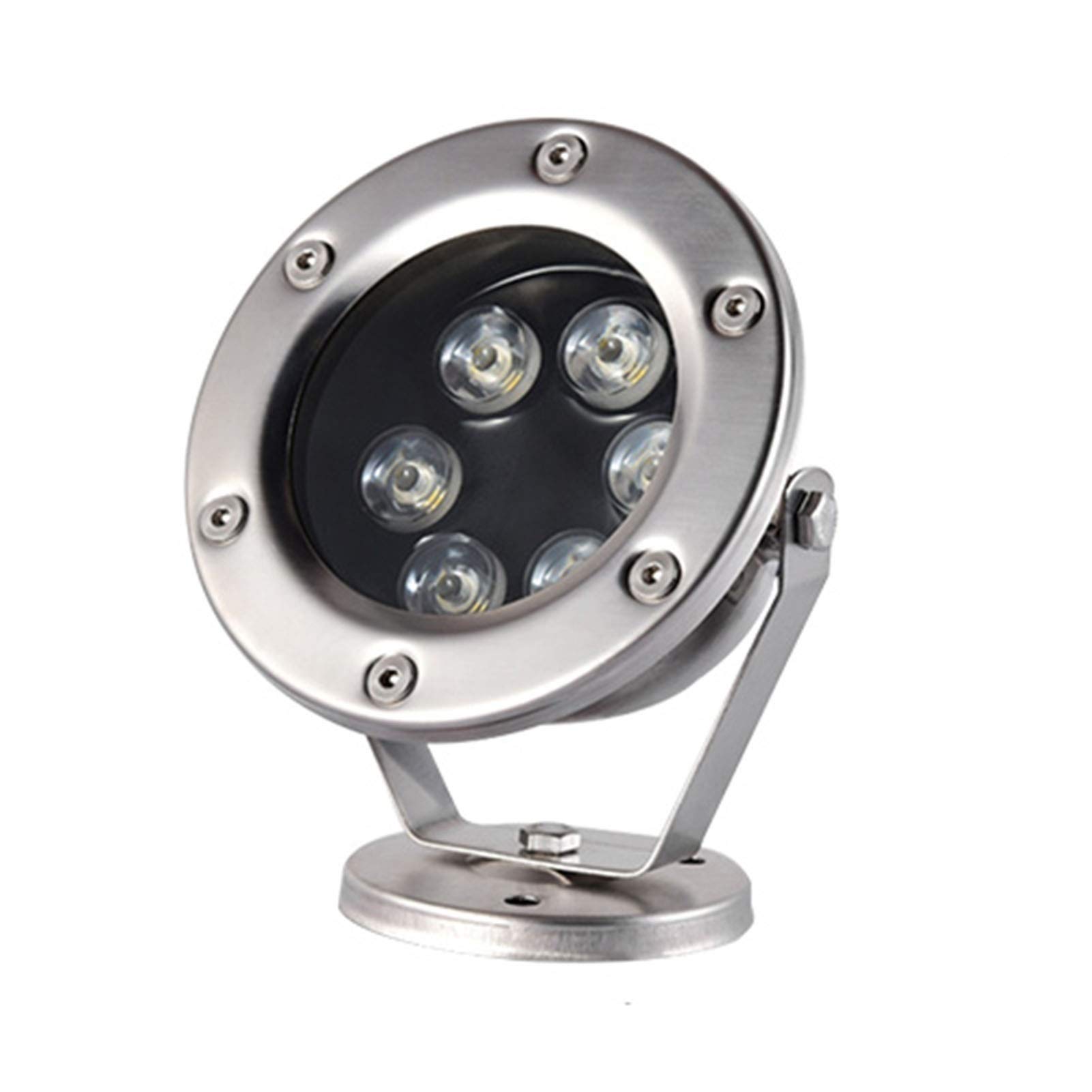 Luce Spot per Piscina a LED Impermeabile per Acquario subacqueo 6W RGB IP68, Luce Colorata per paesaggi 24v