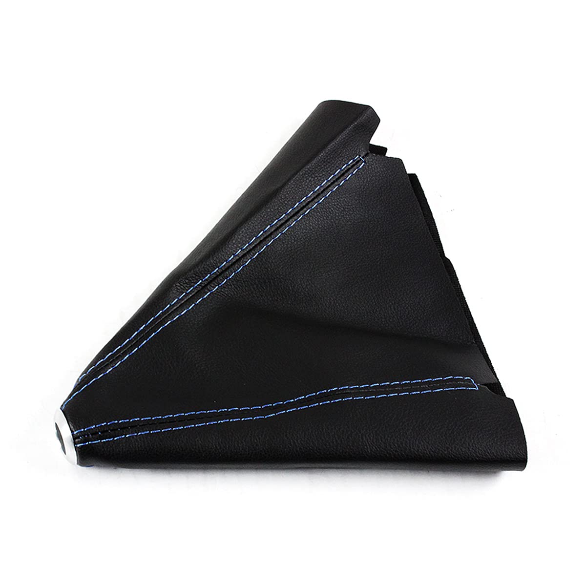 Cuztom Tuning Universal Black PVC Leather Manual Shift Shifter Boot Cover (Blue Stitching)