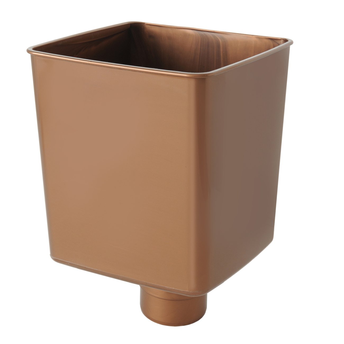 Classeur pluviale carré de 80 mm cuivré pour protéger vos façades