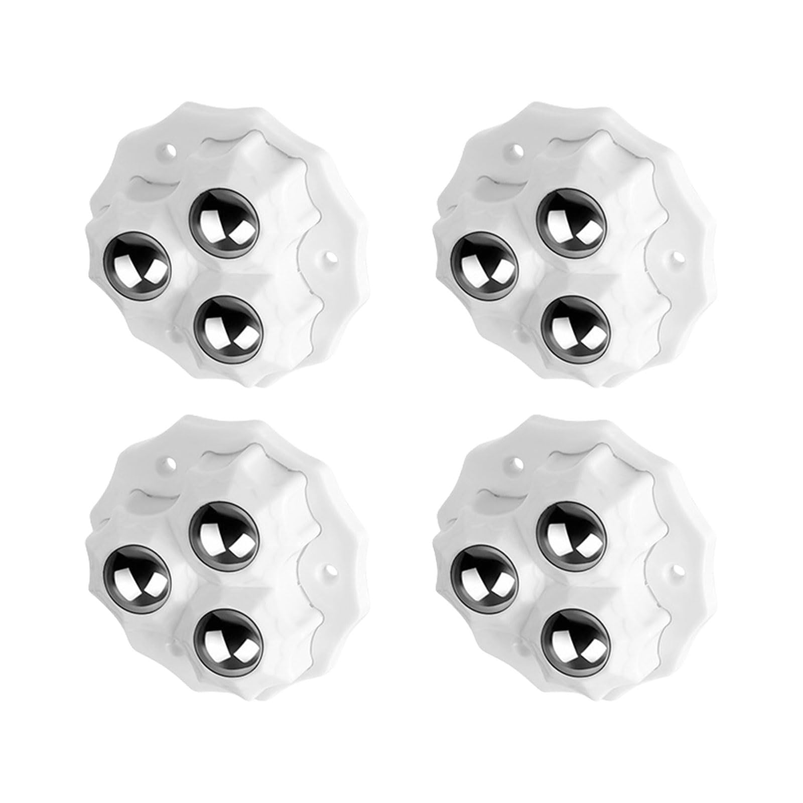 Fexxkg White 4Pcs Appliance Rollers Adhesive Casters Wheel Sticky Swivels Pulley Universals Wheel Small Appliance Slider Not Drill Universals Rollers