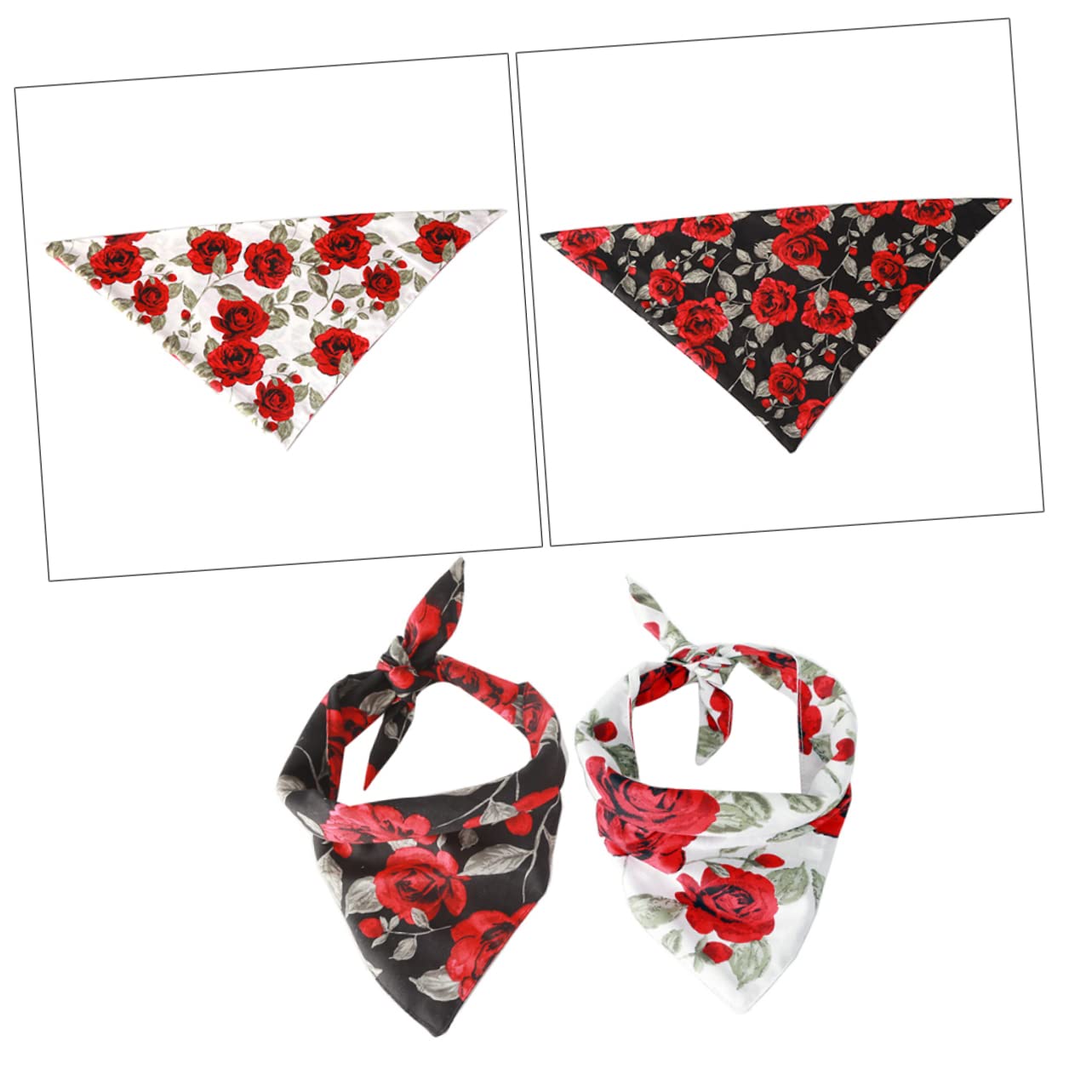 minkissy Lot de 6 Bandanas d'hiver pour Chiot - Bandana de Saint-Valentin - Ornements - Petit Collier pour Chiot - de Saint-Valentin - pour Petit Chien - Bavoirs pour Chien