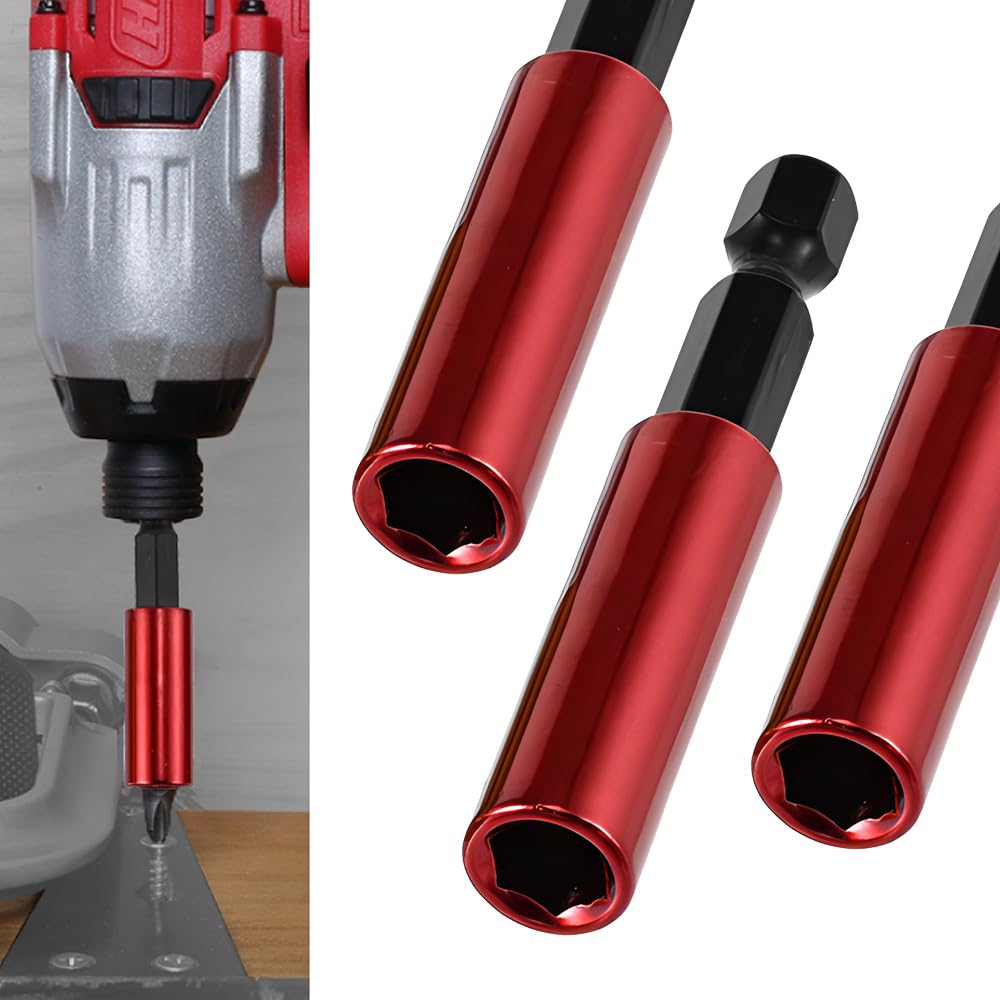 5 Stück Magnetische Bithalter 60mm - Edelstahl Bitverlängerung Für Schlagschrauber & Akkuschrauber