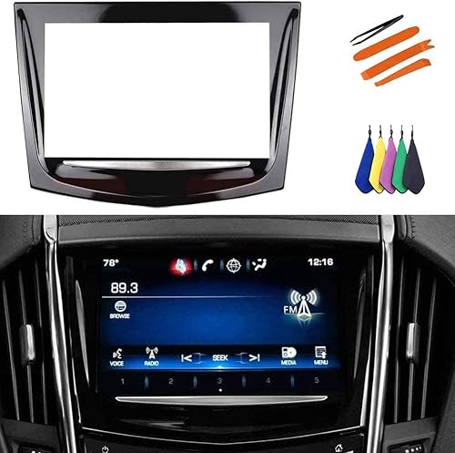 Pantalla táctil de repuesto CUE con kit de herramientas de extracción de molduras, compatible con Cadillac 2013 2014 2015 2016 2017 ATS Escalade SRX
