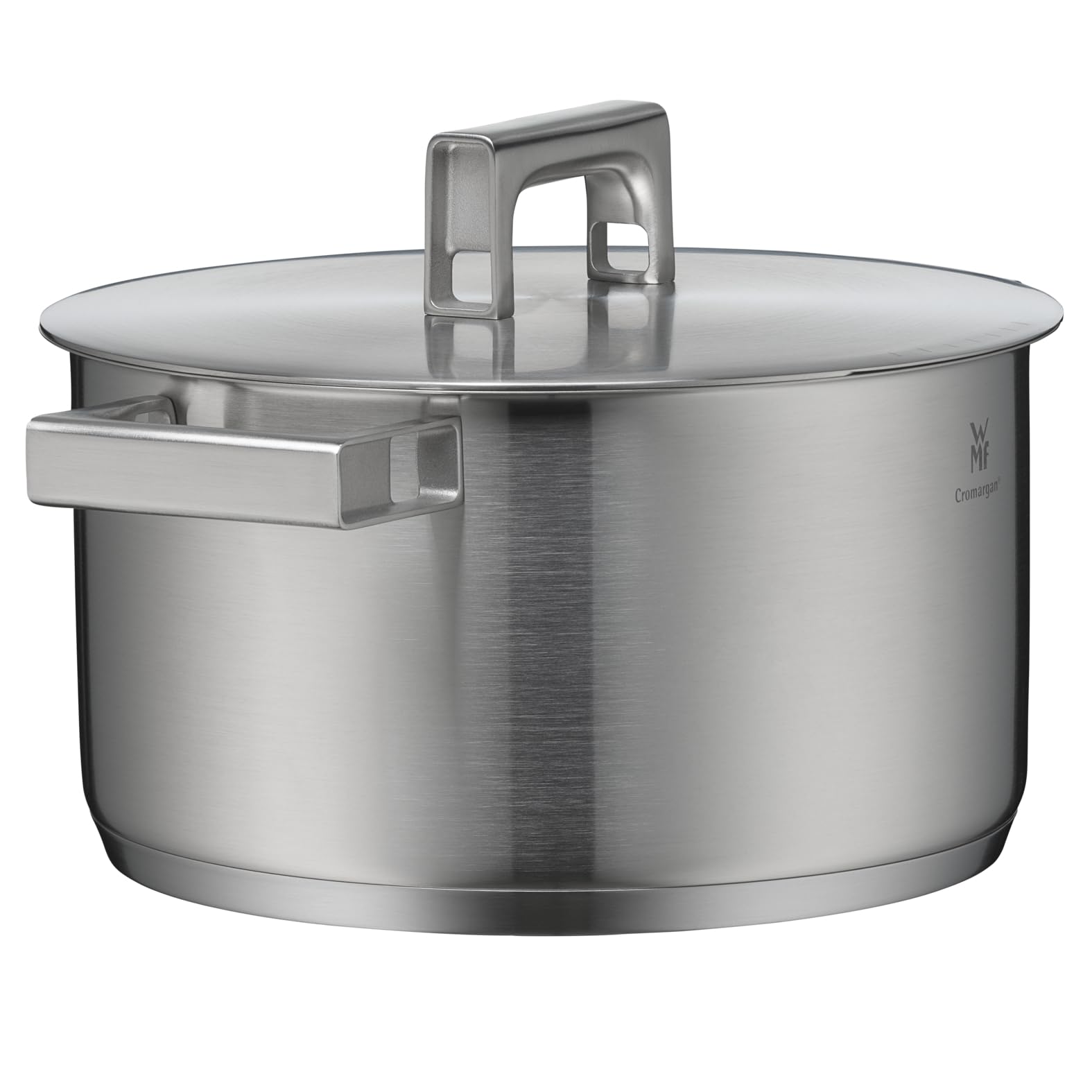 WMF Ultimate Cool - Olla de 20 cm Con Tapa, Cacerola Pequeña de 3,7 L de Acero Inoxidable Cromargan Mate Apto para Inducción, Sin Revestimiento, Apta para Lavavajillas