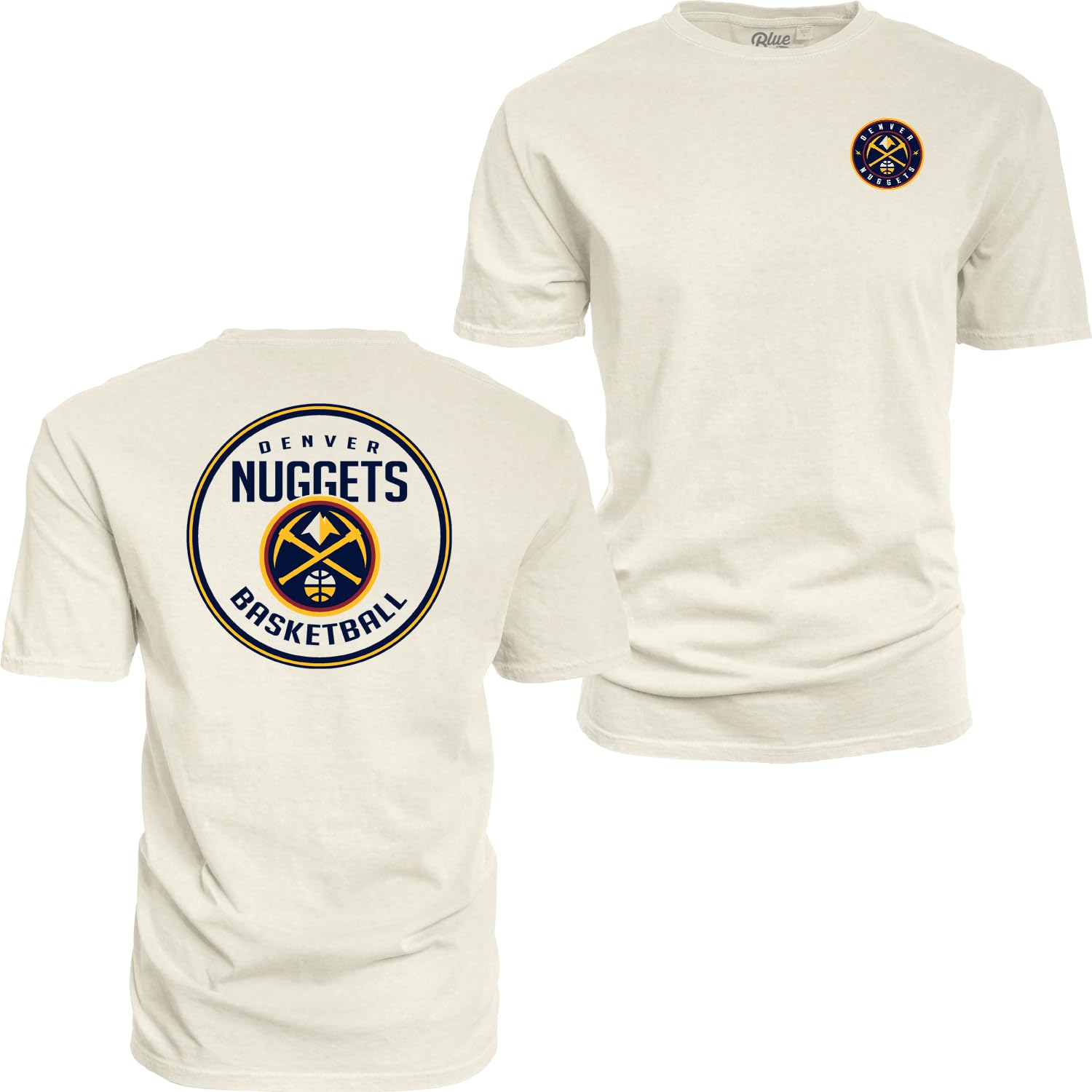 Blue 84 NBA Officially Licensed T-Shirt Ringspun Front/Back Ivory