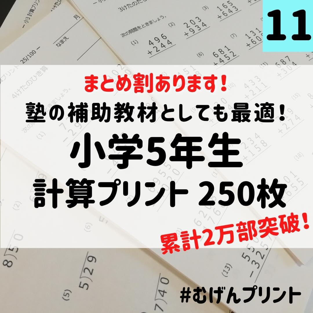 浜学園5年生算数一式 浜学園 小5 算数 365日計算テキスト 第1〜3分冊 通年セット 計3