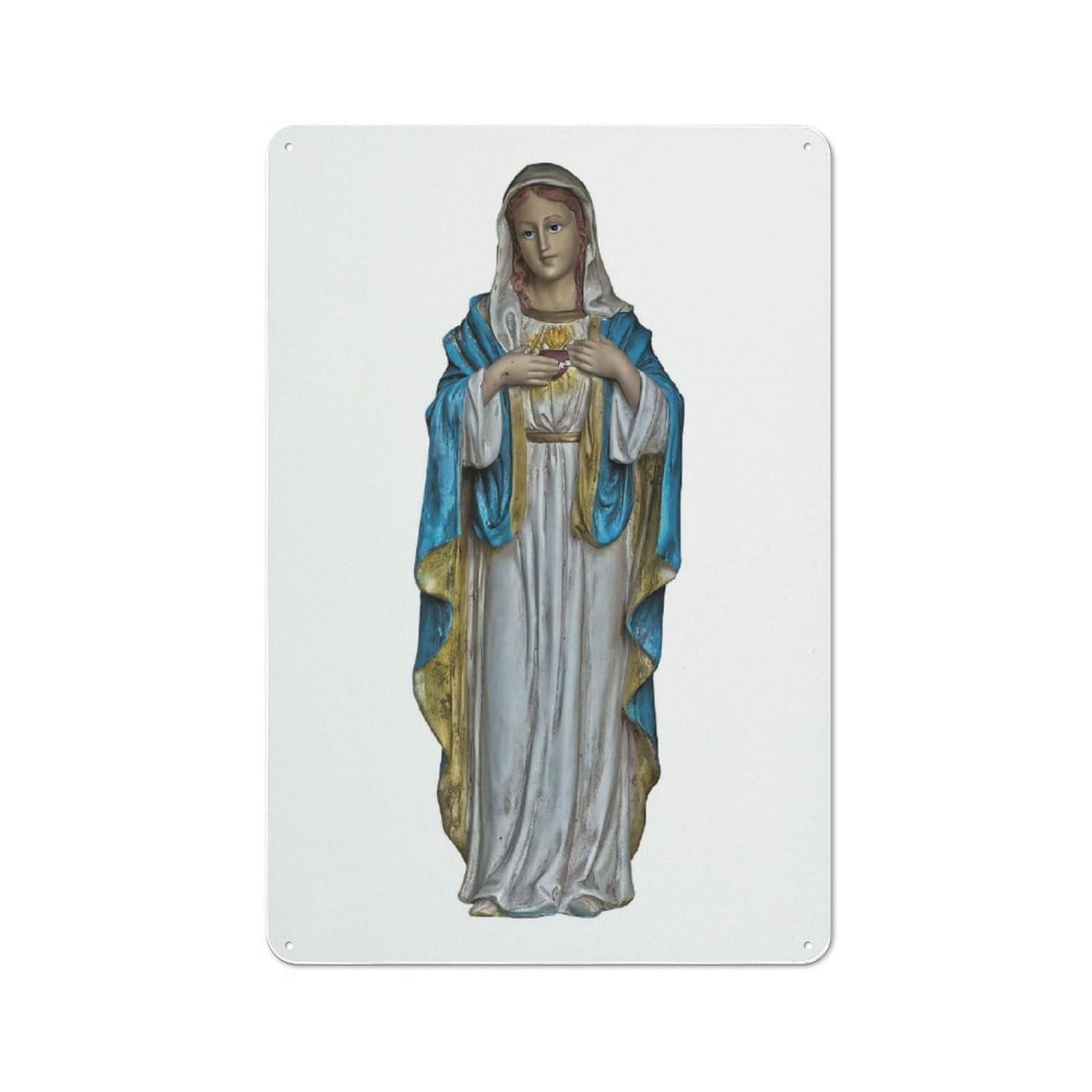 Smart Holy Mary Office Metal Sign 30x20cm, Study Room Decor for Home Office, Reading Corner Or Bedroom