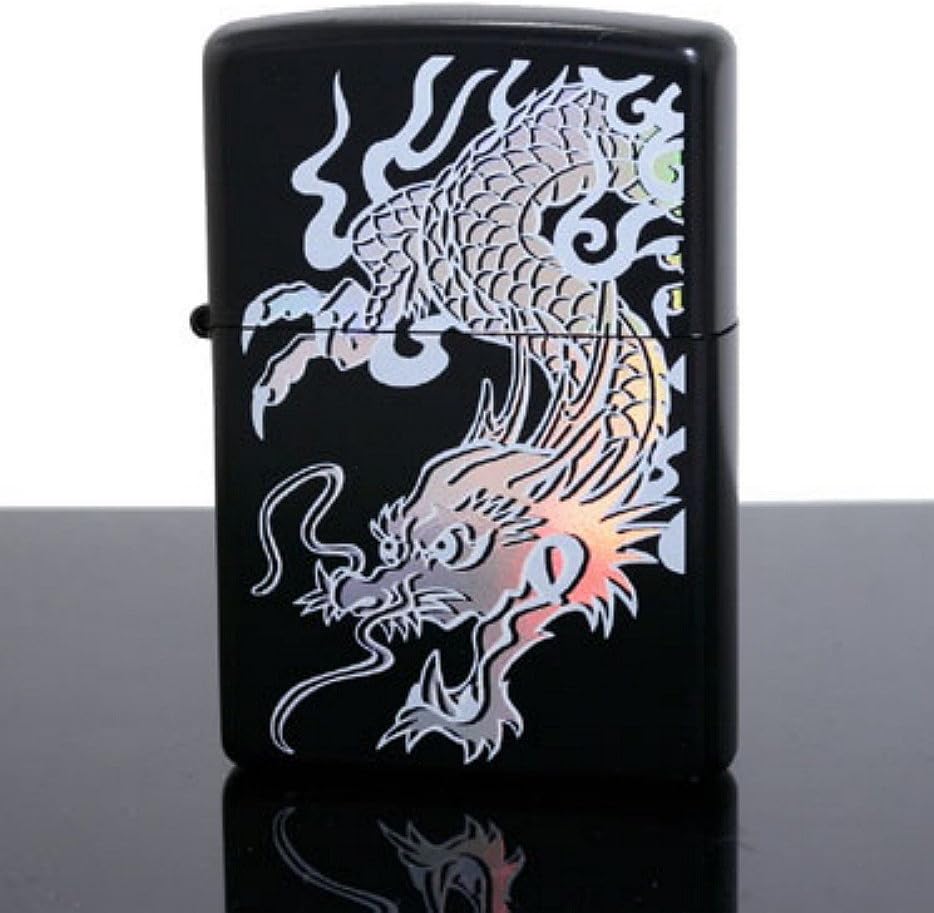 ZIPPO(ジッポー) ライター ドラゴン レインボー マットブラック RL-BM
