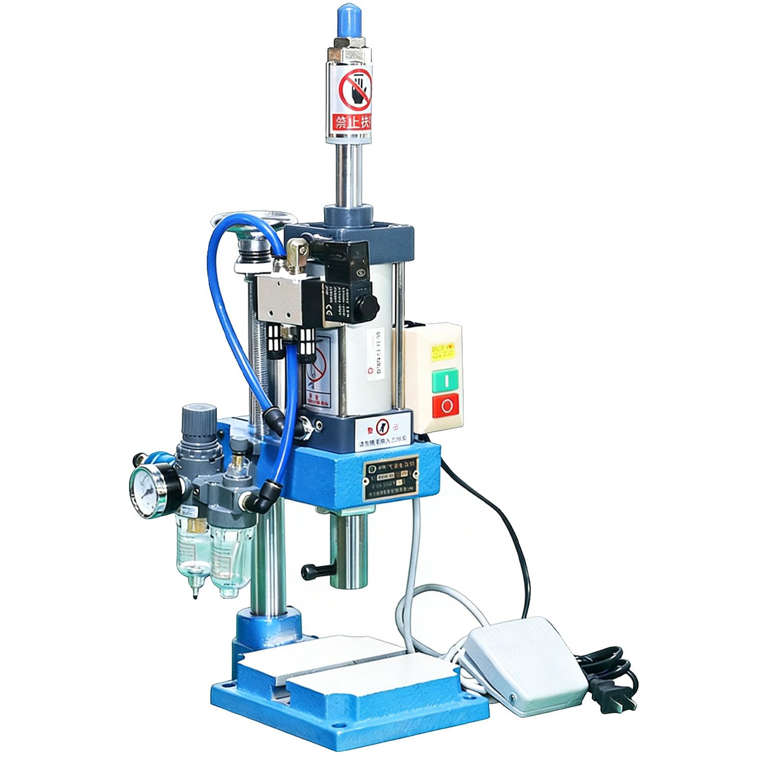 CelyToe Pneumatic Riveting Press High Precision Pneumatic Stamping Press Tabletop Pneumatic Press with 4 Configurations for Small Hardware Assembly Punching Bending & Precision Manufacturing A