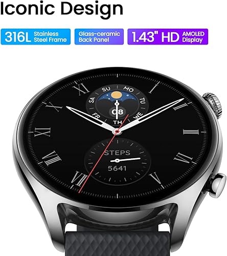 Miniatura 4 de Amazfit GTR 4 - Reloj inteligente de edición limitada para hombres y mujeres, carga inalámbrica, duración de la batería de 14 días y mini reloj
