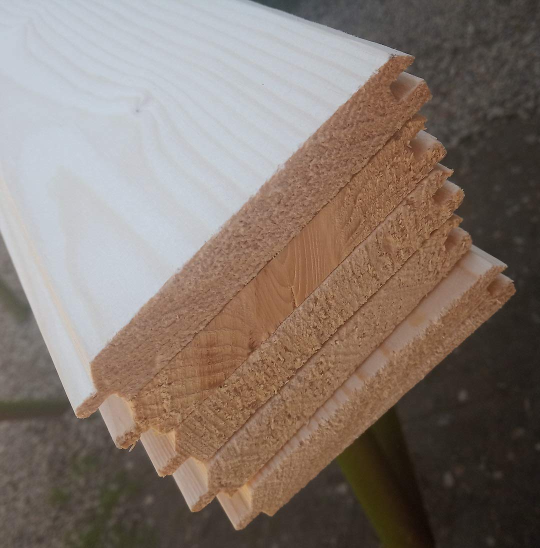 Profilbretter Profilholz Fassadenprofil Fasebretter 15x90mm Länge:150cm Holz 20 St.