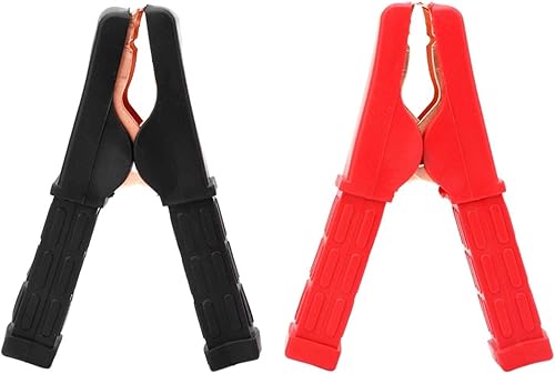 Abrazadera de cables de puente de emergencia, 1 par de cables de arranque de automóvil, aislamiento de seguridad, rendimiento estable, duradero,