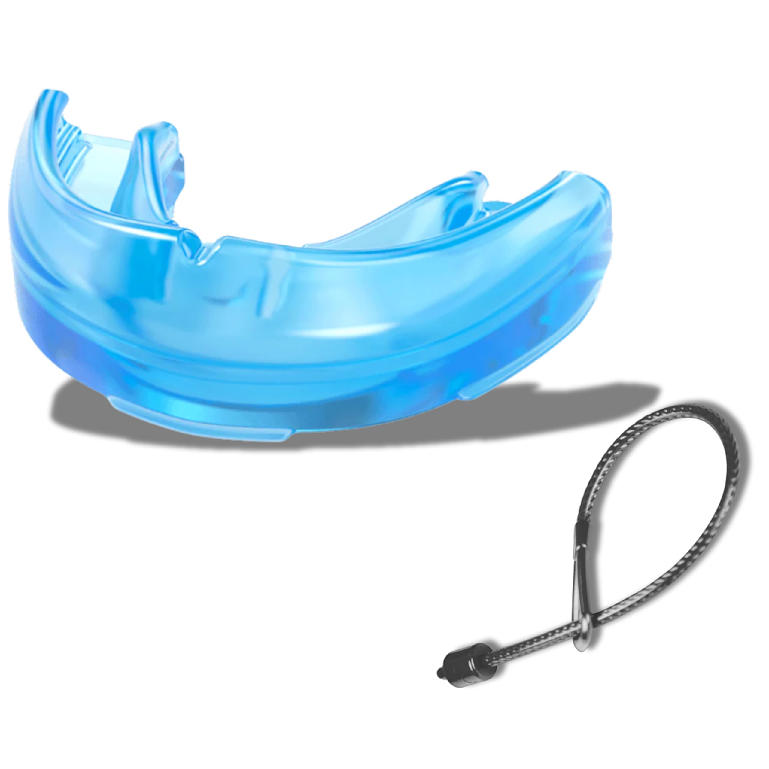 Shock Doctor Mouth Guard for Braces, Blue, Adult