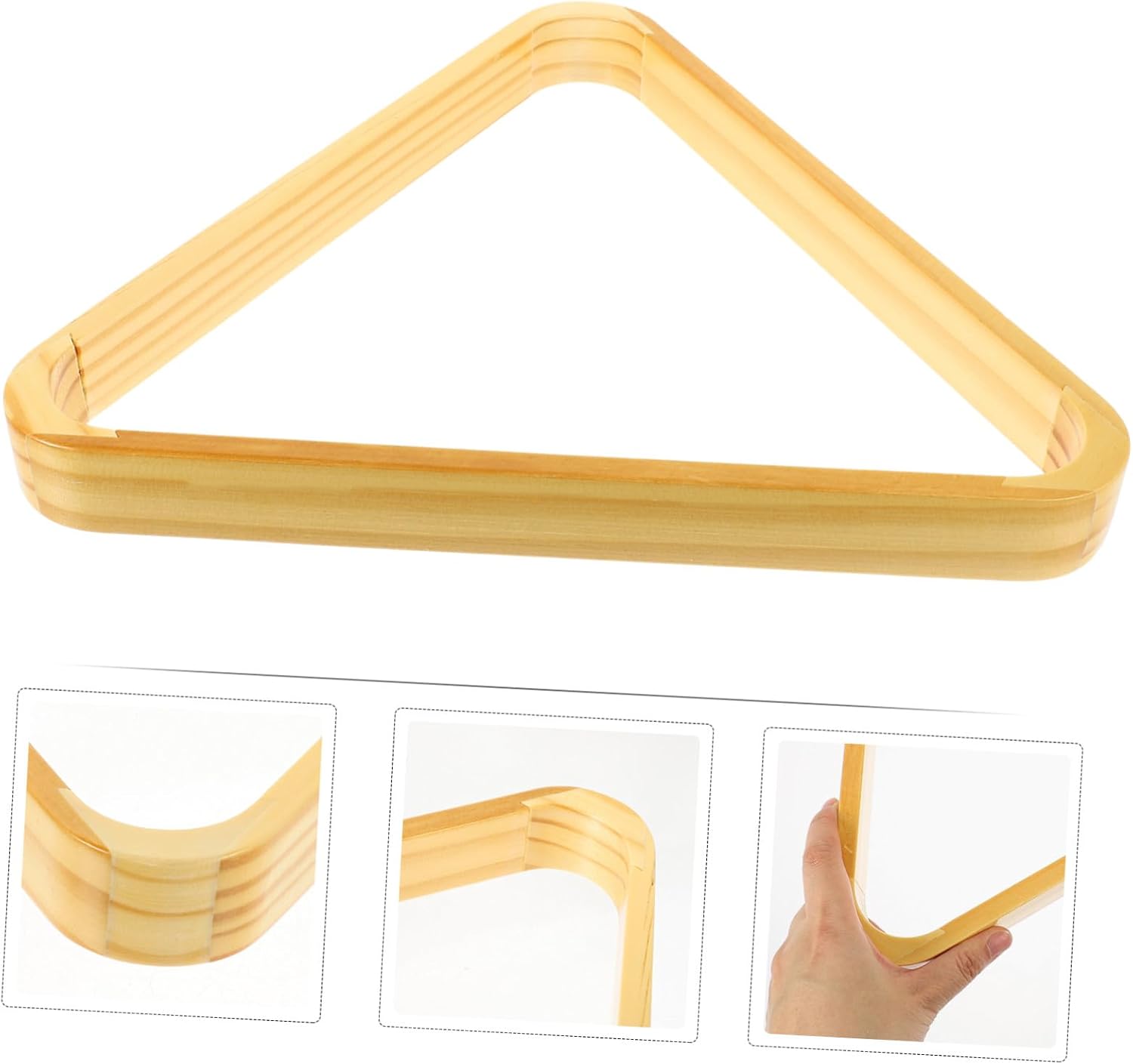 Retro Style Billiard Ball Rack Triangle Pool Rack Stable Billiards Frame for Home Party Club Pool Table Accessories