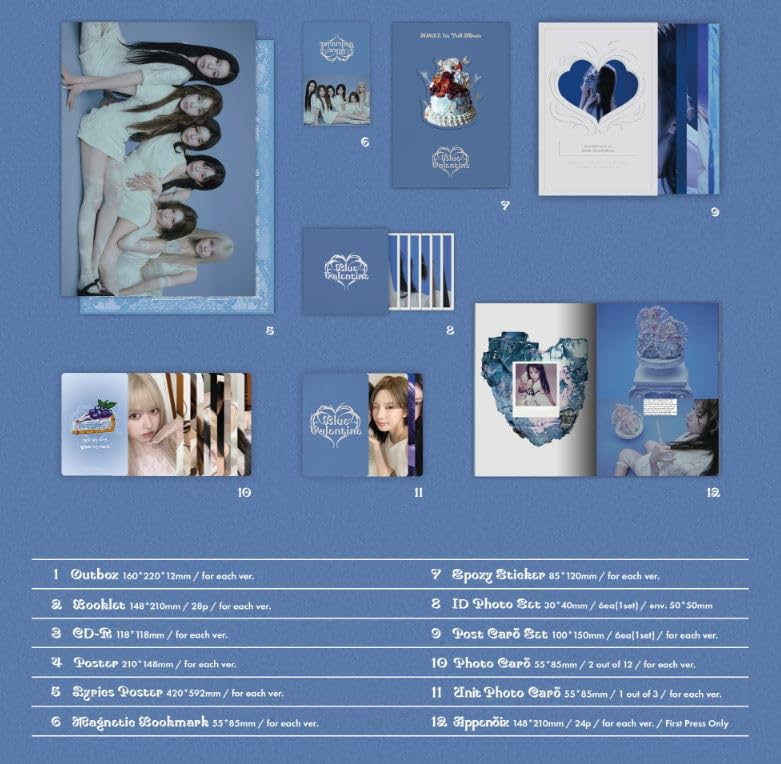 Nmixxアルバム jp.ktown4u.com : NMIXX - 正規アルバム1集 [Blue Valentine] (Random