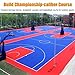 DIY Modular Interlocking Floor Mats For Basketball Court Badminton Court,Cold And High Temperature Resistant Sport Court Tiles(Green)