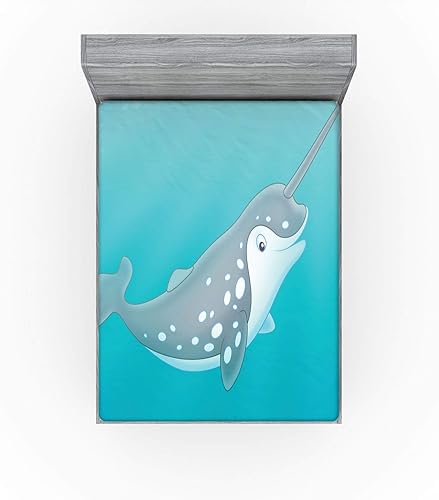 Miniatura 2 de Sábana Ambesonne bajera, ajustable, multicolor, en colores y tres tamaños