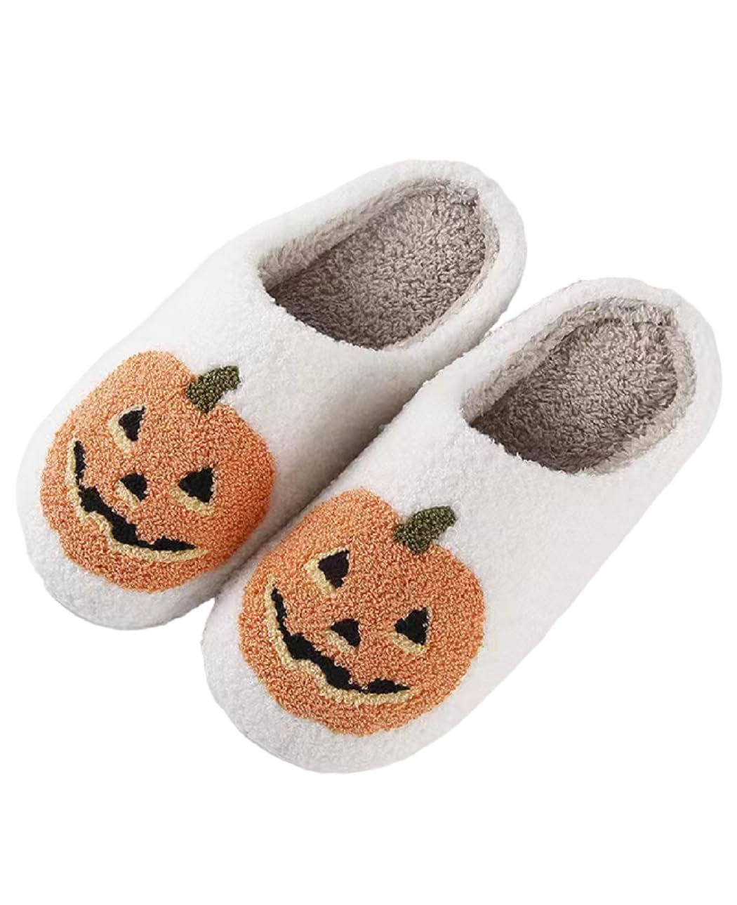 NEVEROLD Fun Cute Trendy Colorful Cartoon Illustrated Cozy Fluffy Plush Fur Slip On Cushion House Slippers for Women, Men, Girls, and Boys