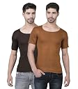 Dollar Lehar Combed Cotton Men's Multicolour Vest - Pack of 2 - Actual Colour May Vary gallery image