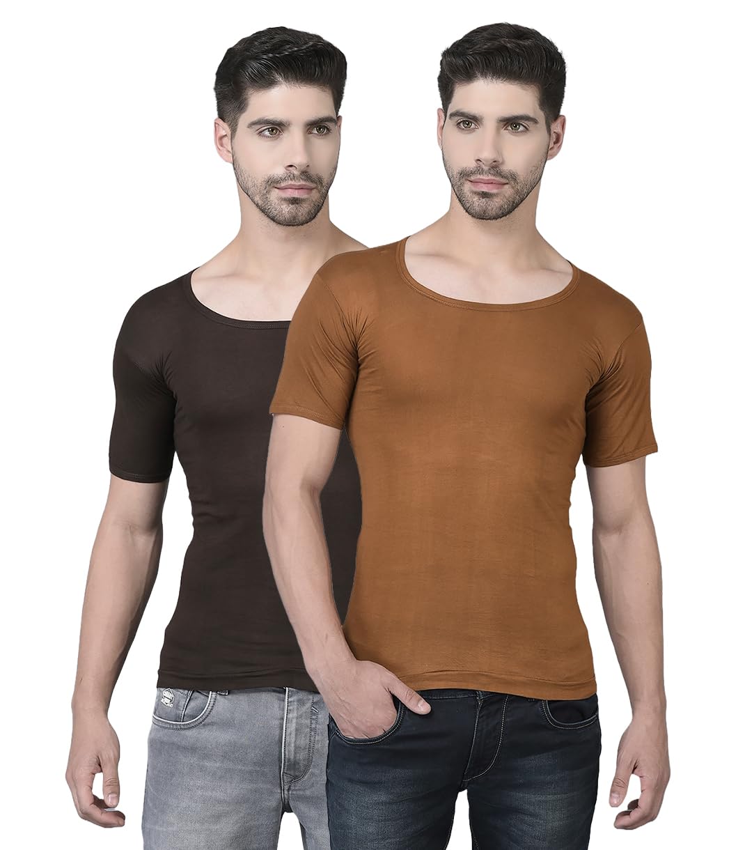 dollar Lehar Men Combed Cotton Round Neck with Sleeve Vest -Colour May Vary-picture-48