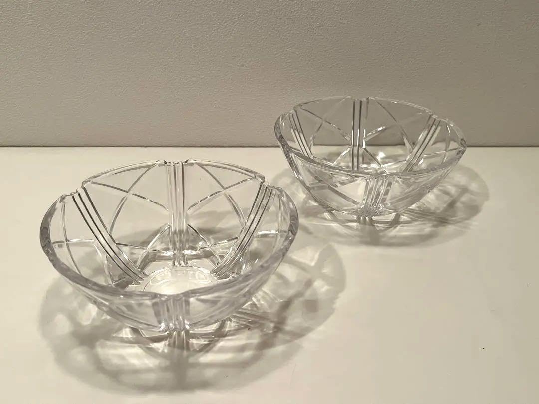 Amazon.co.jp: 昭和レトロ カットガラス ガラス食器 フルーツ皿