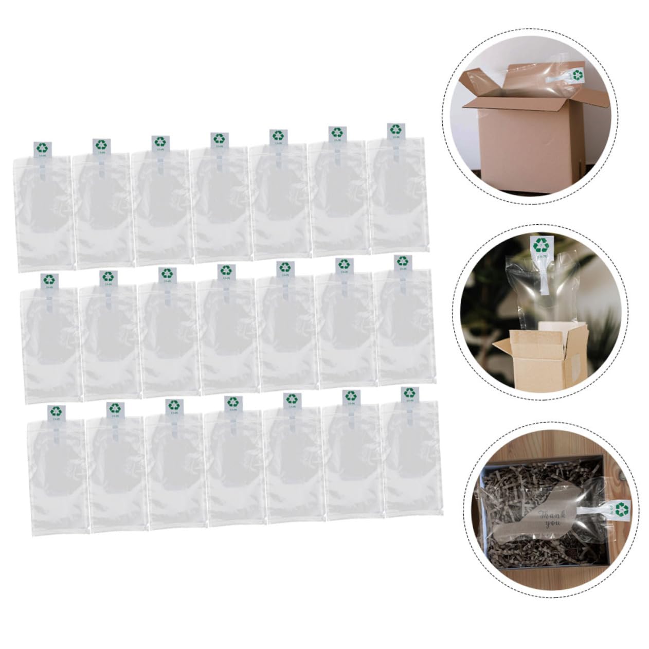 SOLUSTRE Inflatable Air Pillows for Packing and Shipping 100pcs Set Bag for Packaging Air Pillows Convenient and Practical