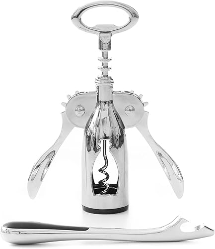 Abridor de vino CFDJ, sacacorchos de ala de aleación de zinc de alta resistencia y boquilla de tiburón abridor de botellas de cerveza resistente