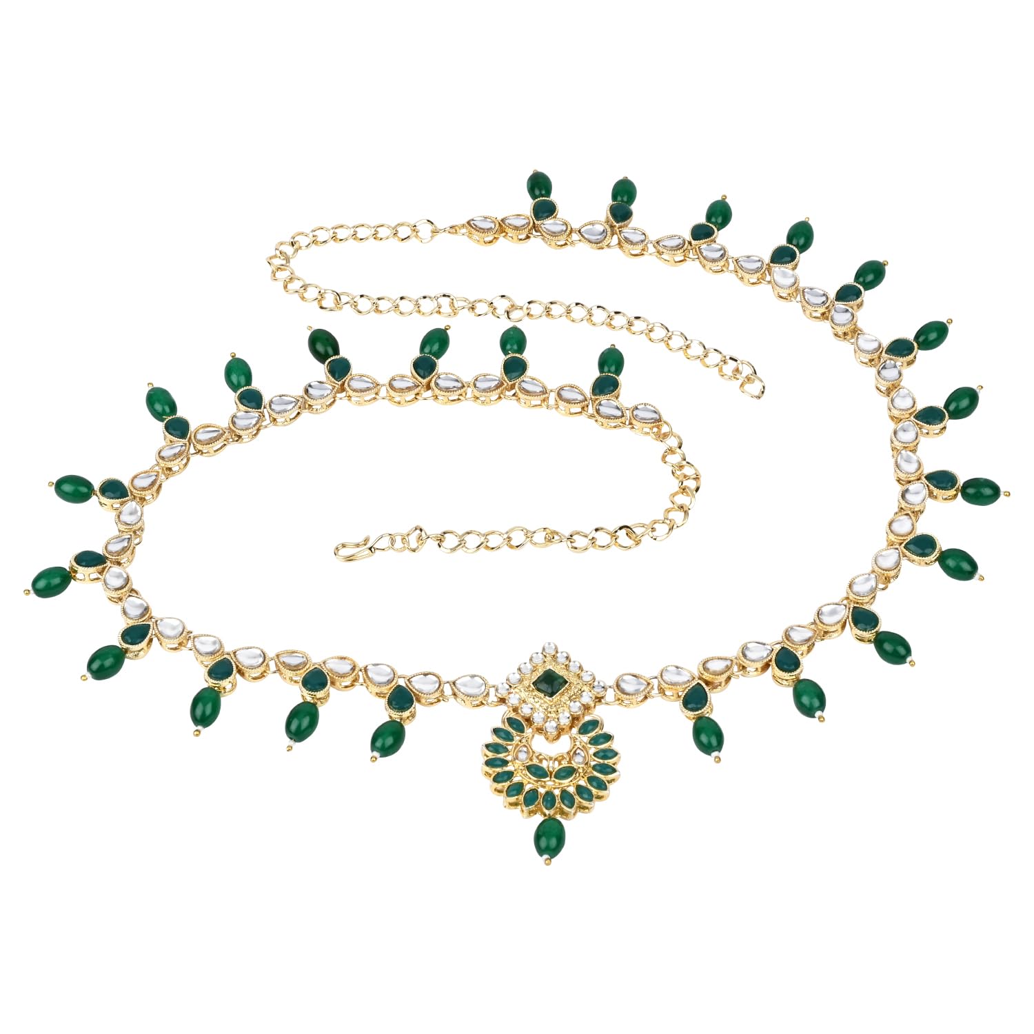 I Jewels Gold Plated Traditional Ethnic Kundan & Stone Adjustable Kamarband/Belly Chain/Kandora/Waist Belt For Women (B056G) (B0DB8NS69T) Amazon Price History, Amazon Price Tracker