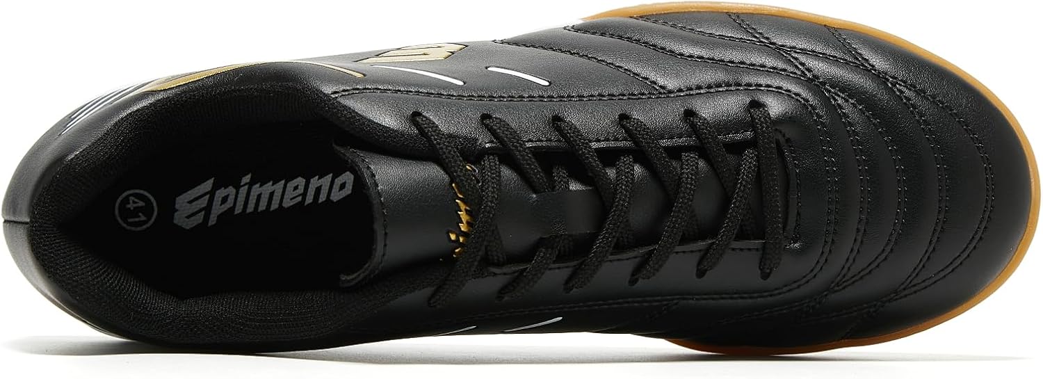 Men's Indoor Soccer Shoes for Women's Trainer Rubber Futsal Shoes for Athletic Flat Outsole Training Sneaker - Image 3