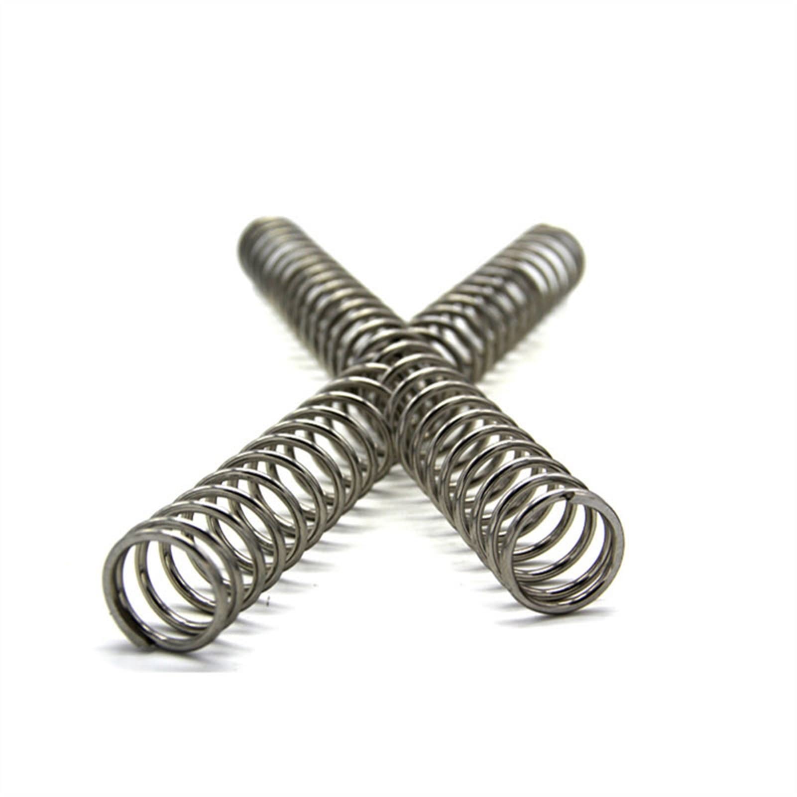Lot De 10 Ressorts De Compression En Acier Inoxydable 304 - 22 Mm Diamètre Extérieur, 1.6 Mm Fil, 25 Mm Longueur Libre - 7