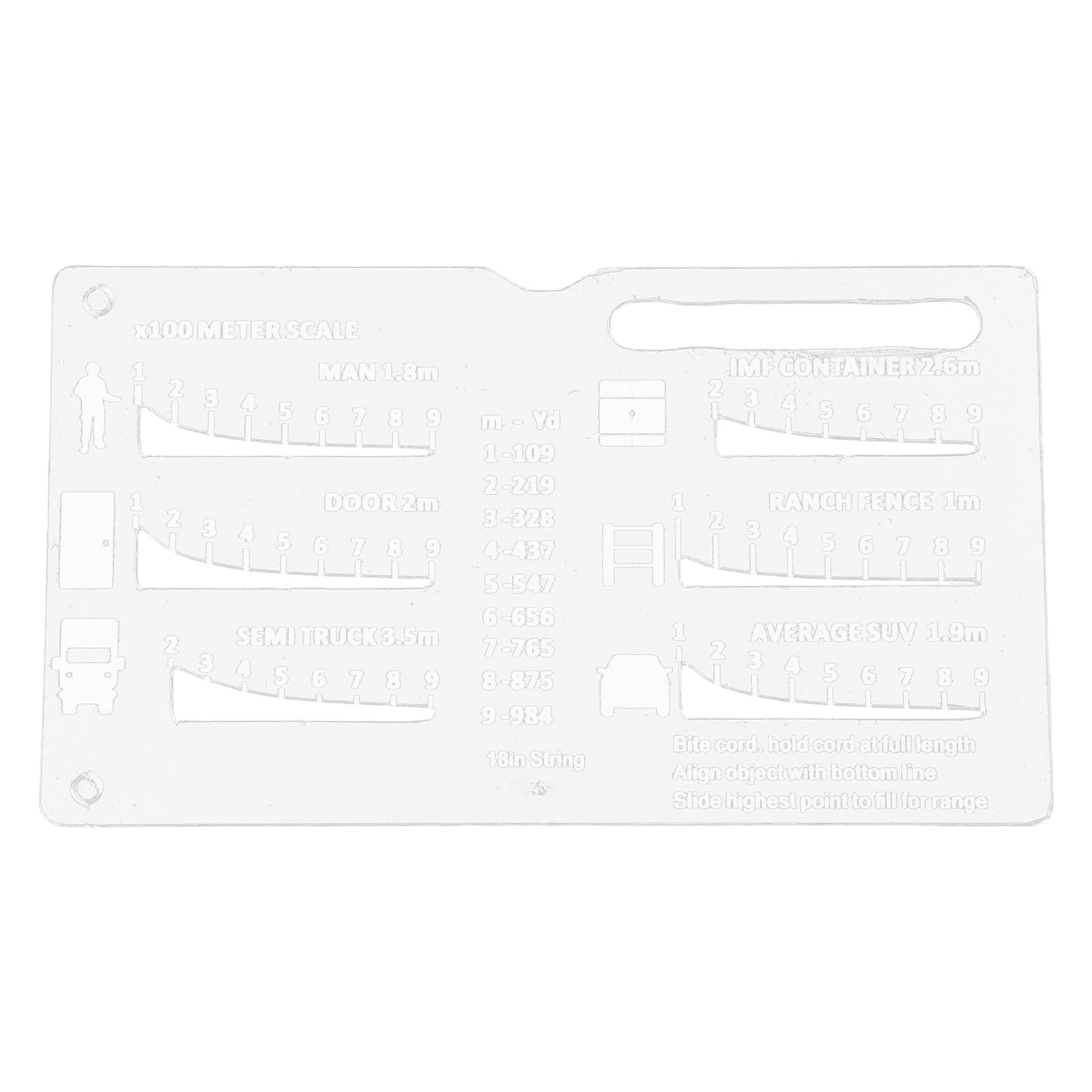 Maxtonser Compacts Ranges Finders Tool Light weight Distance Measuring Shootings Card for Accurate Measurements