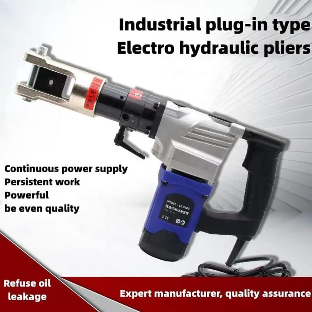Elektryczny Hydrauliczny Zaciskacz 2200w, Narzędzie Do Zaciskania Przewodów 16-400mm² Do Miedzi I Aluminium, Ciężkie Szczypce Do Kabli