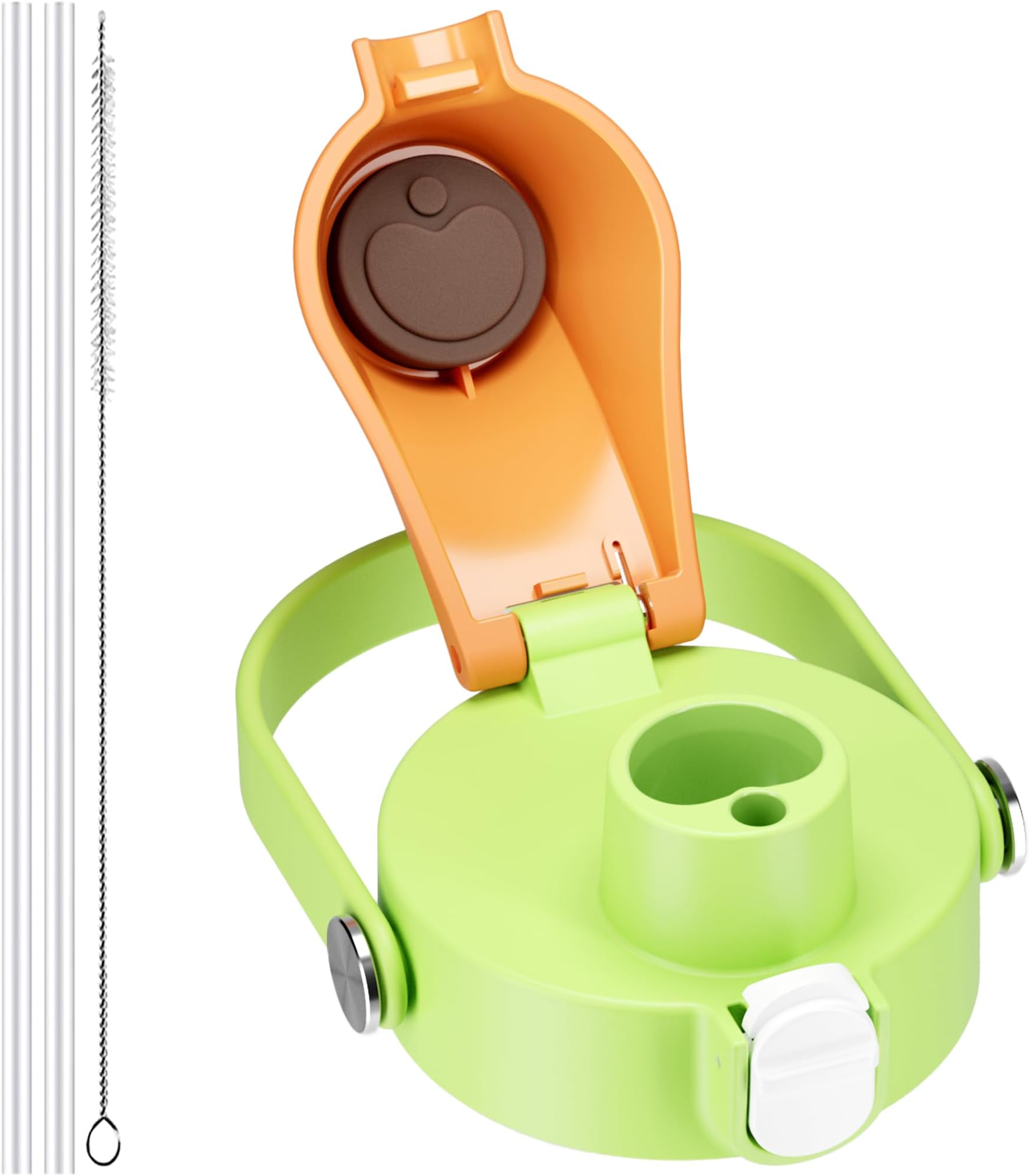 2 IN 1 Lid for Owala Freesip Cups, Replacement Lid for Owala 16oz 24oz 25oz 32oz 40oz, One Button Water Bottle Top Lid,BPA-Free Owala Accessories, Leak-Proof and Dishwasher Safe