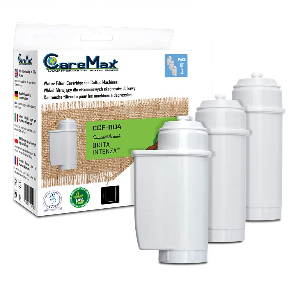 Pack of 3 CareMax CCF-004 Coffee Machine Water Filters Compatible with Brita Intenza Bosch TZ7003, Siemens, Neff, Gaggenau