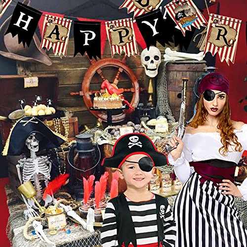 Gogoparty Pirate Happy Birthday Banner - Pirate Theme Garland Party Supplies, Pirate Birthday Banner Decoration For Adults Kids #TOP5