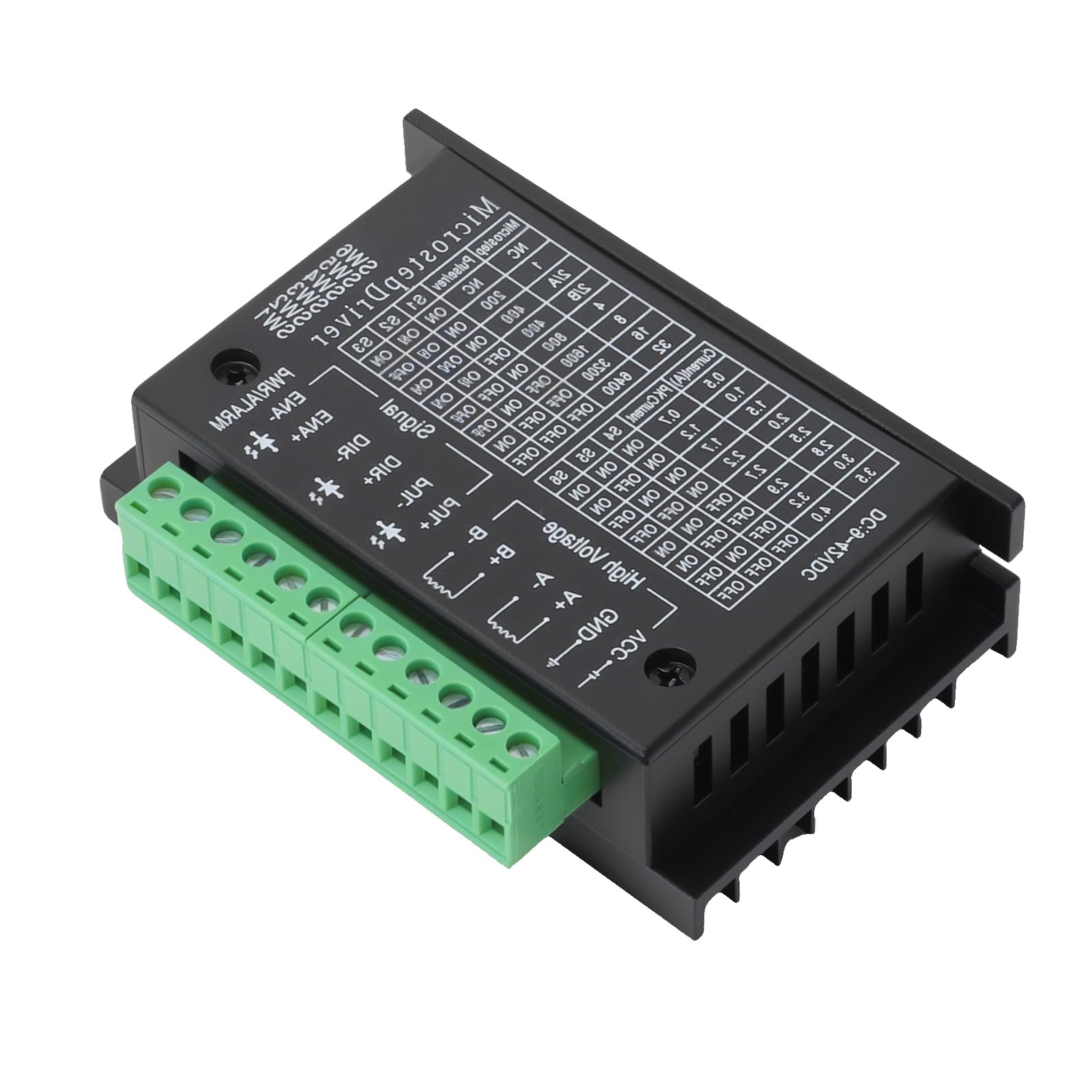 1 pilote de moteur pas à pas pour TB6600 Nema17/23/34 4 A 9-42 V 32 segments convient pour moteur pas à pas 42/57/86 type 2/4 phases pilote de moteur pas à pas pour imprimante 3D/CNC