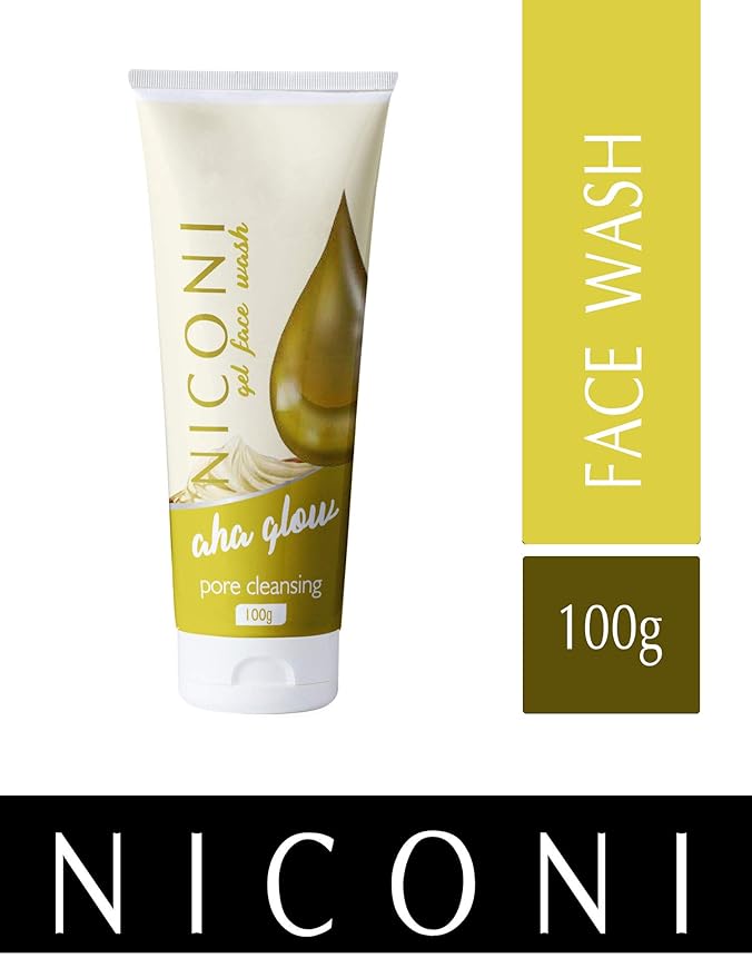 Niconi AHA Glow Face wash with Alpha Hydroxy Acids for Natural