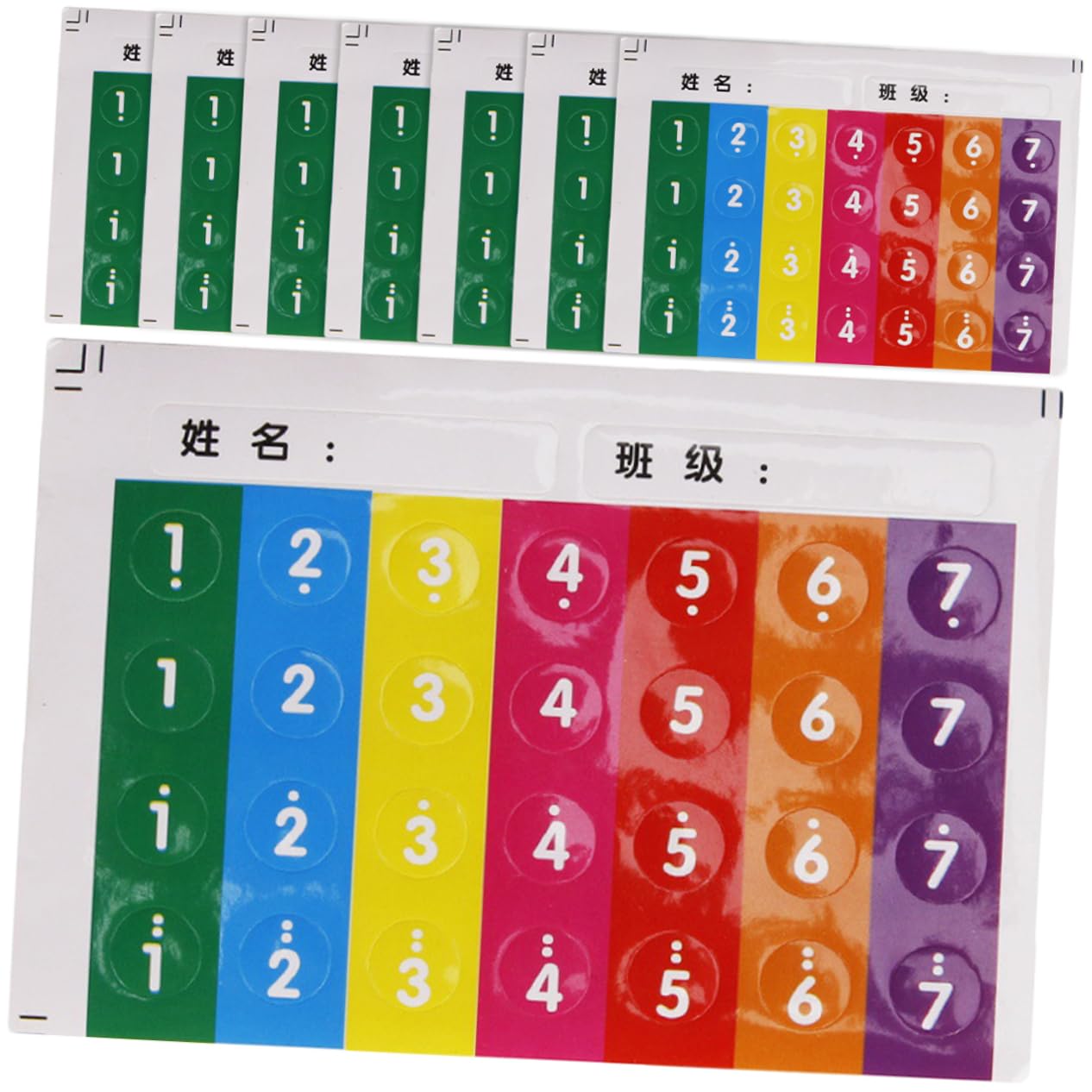 HANABASS Music Note Decals for Pan Flute 8pcs Scale Stickers Beginner's Musical Instrument Supplies Safe Durable