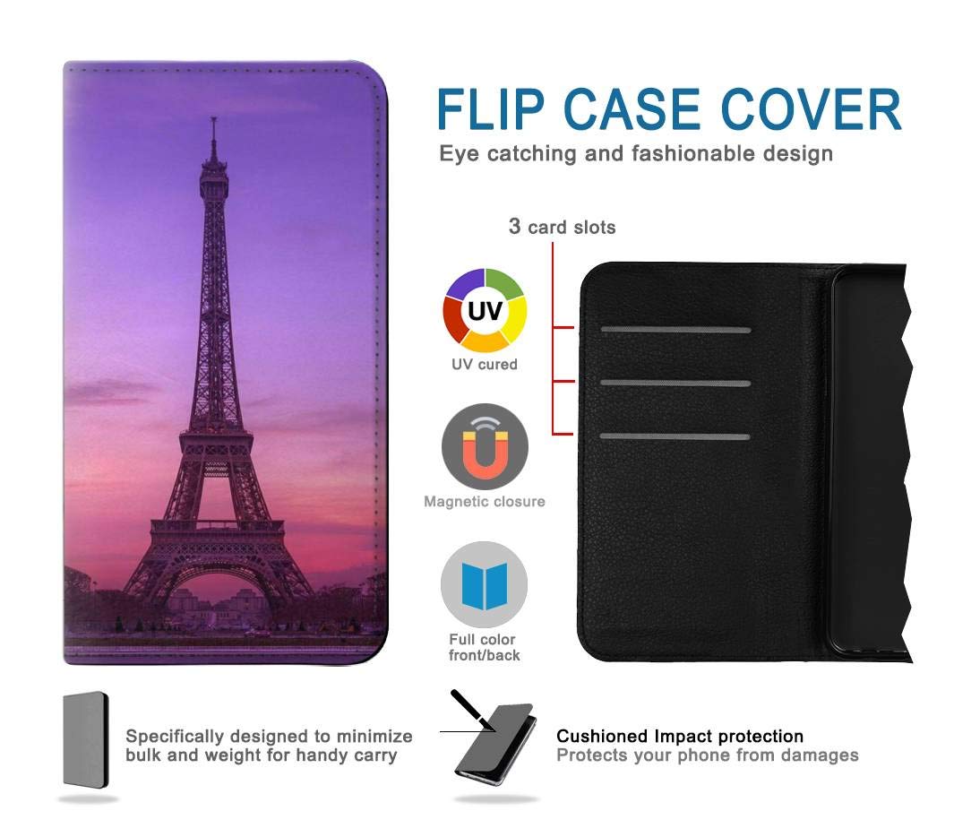 Amazon.com: RW3447 Eiffel Paris Sunset PU Leather Flip Case Cover