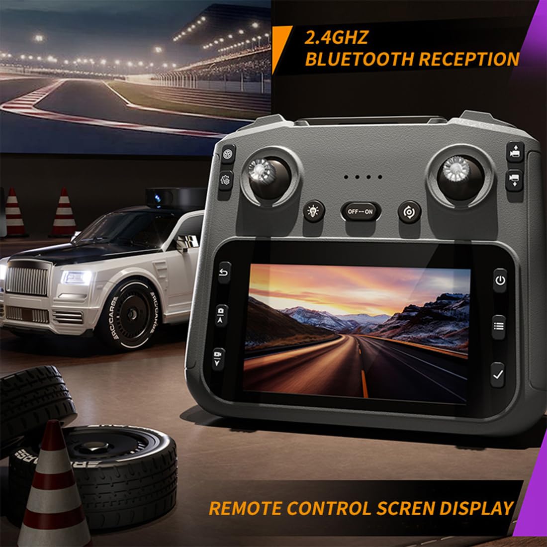 Ferngesteuertes Auto Im Maßstab 1:20 Mit 2,4-GHz-FPV-Steuerung, Ausgestattet Mit Einer Fernsteuerung Mit Bildschirm, Einer Schwenkbaren Kamera, Einem One-Touch-Drift-Modus Und Videoaufzeichnung