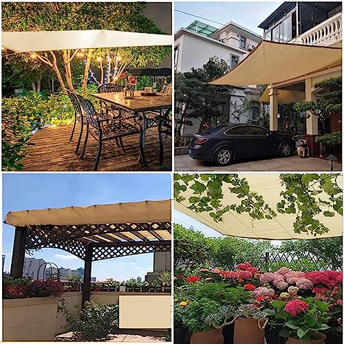 Toldo rectangular de 4x6m con tejido transpirable contra el calor en zonas exteriores 8