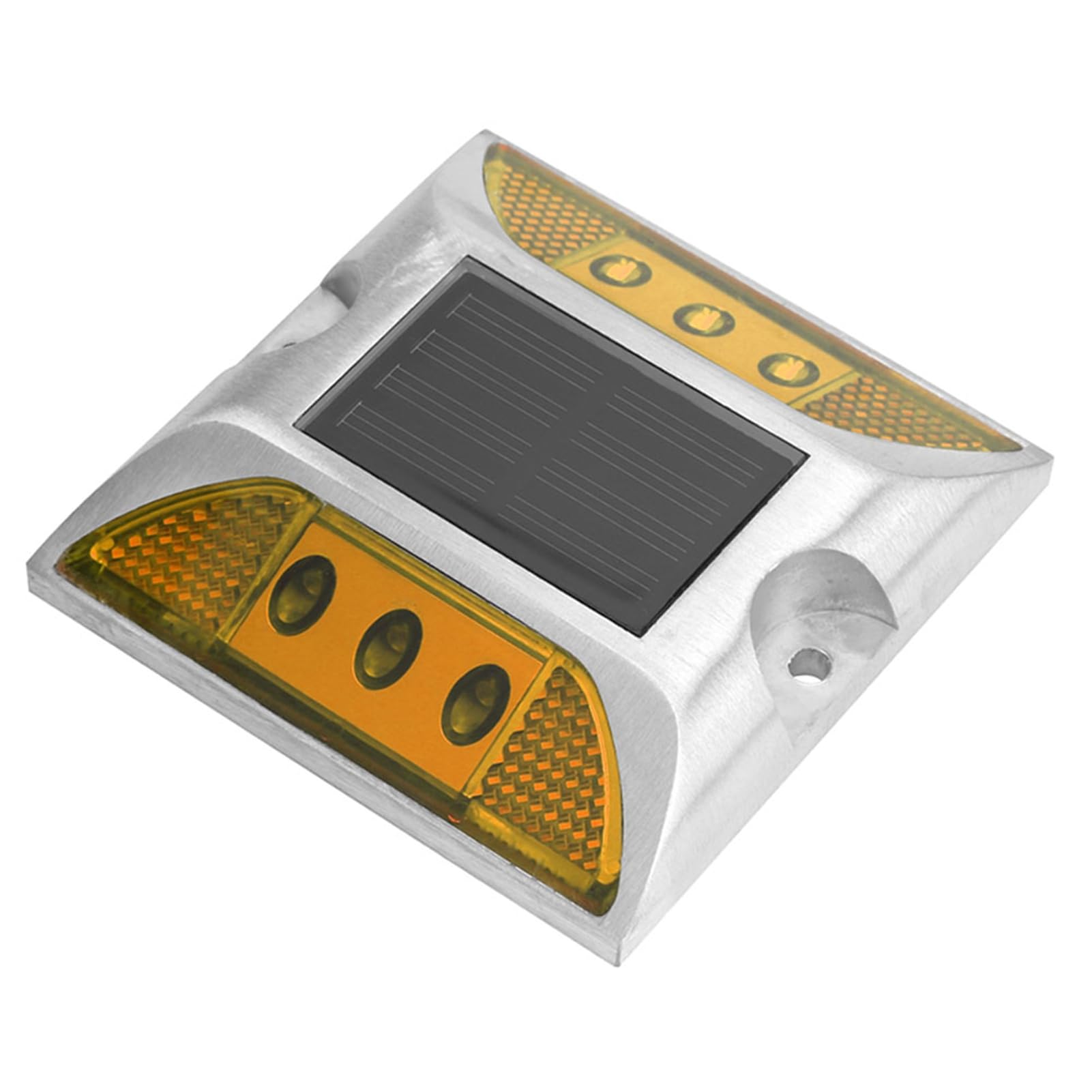Feux De Position Au Sol à énergie Solaire, Feux De Position à DEL étanches Pour Extérieur, Allée, Route, Route (jaune