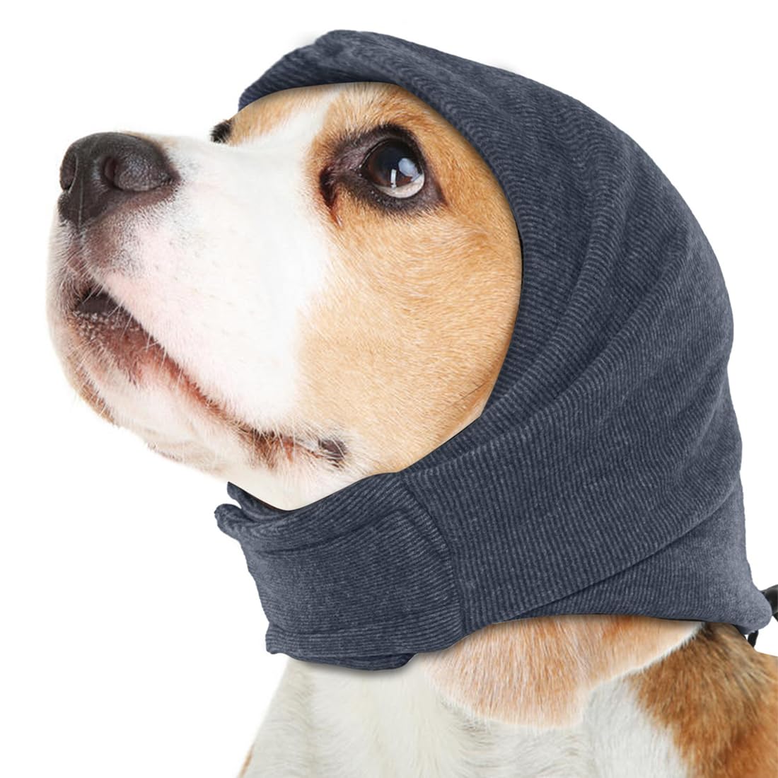 Protector de Orejas para Perros con Diseño Ajustable y Autoadhesivo, Orejeras Calmantes para Mascotas, Gorro de Invierno para Aliviar el Estrés y la Ansiedad (M)