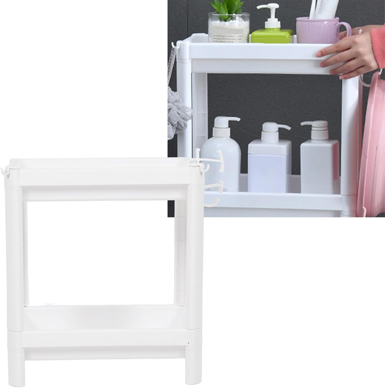 Free Standing Bathroom Storage Shelves, Kitchen Storage Rack Organizer, Bathroom Storage Open