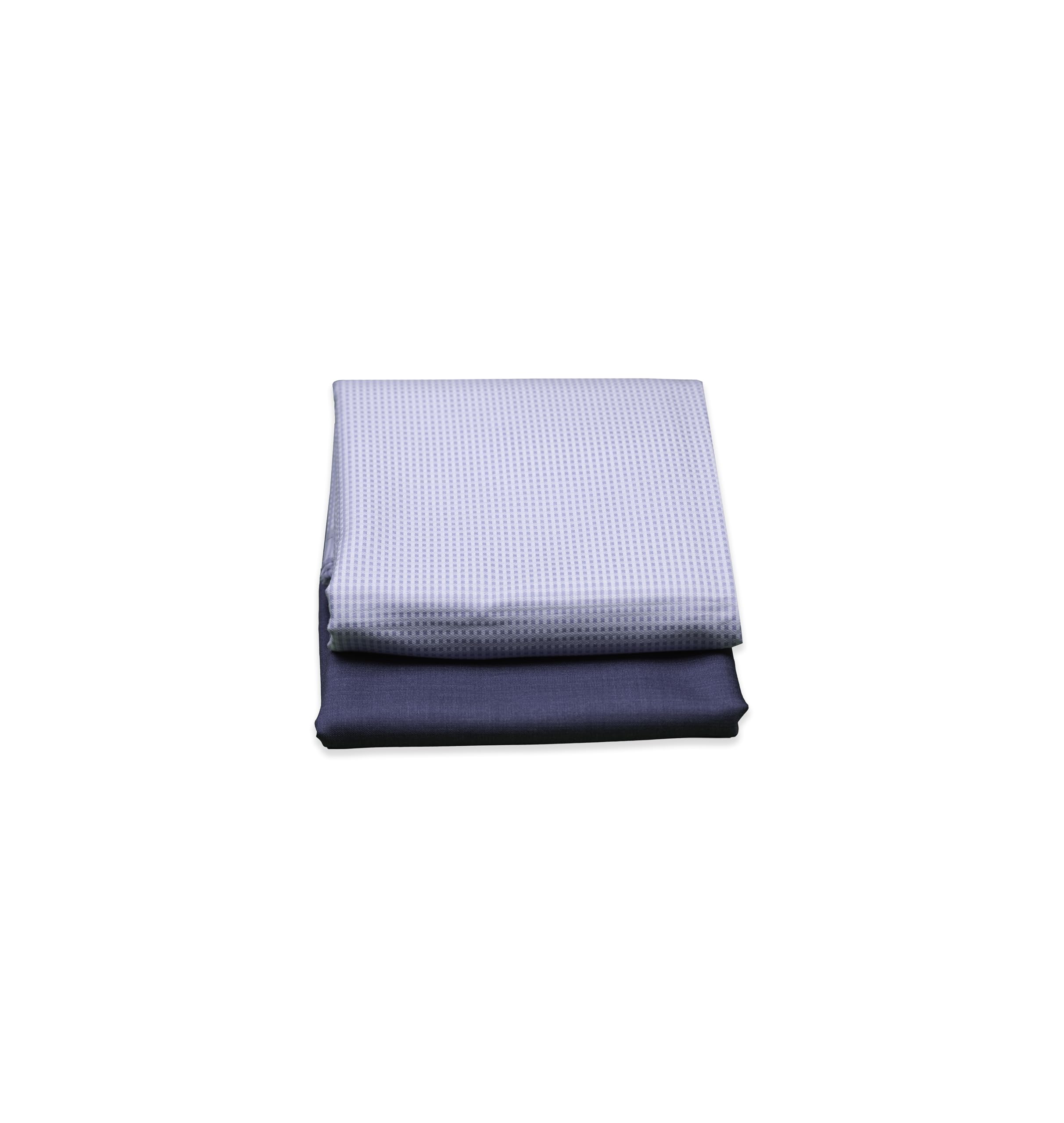 Premium Unstitched Shirt and Trouser Fabric Combo Set for Men – Light Blue Patterned Shirt (1.60m) & Steel Blue TR Trouser (1.30m) – Ideal for Gifting-image-1