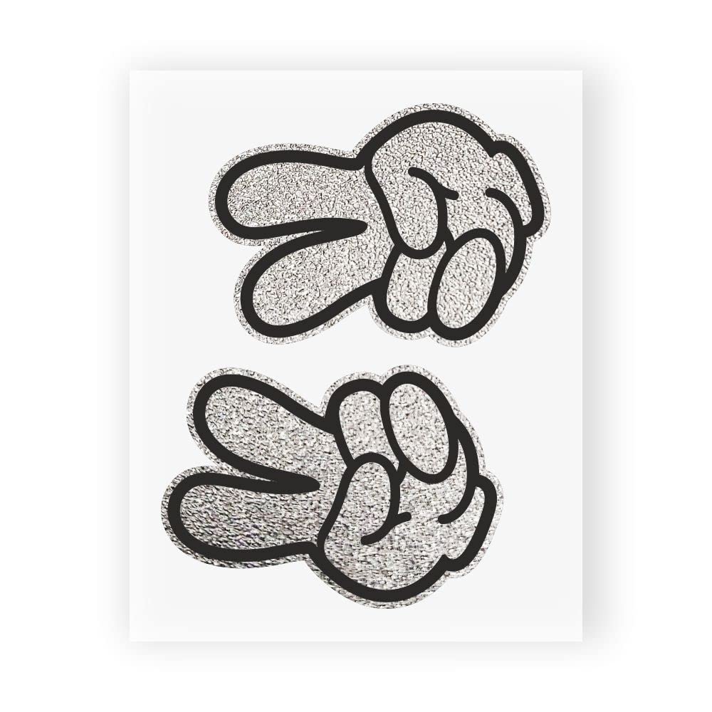 Supershaped Die-Cut Sticker Biker Wave DX+SX Tab, 10 x 12 cm