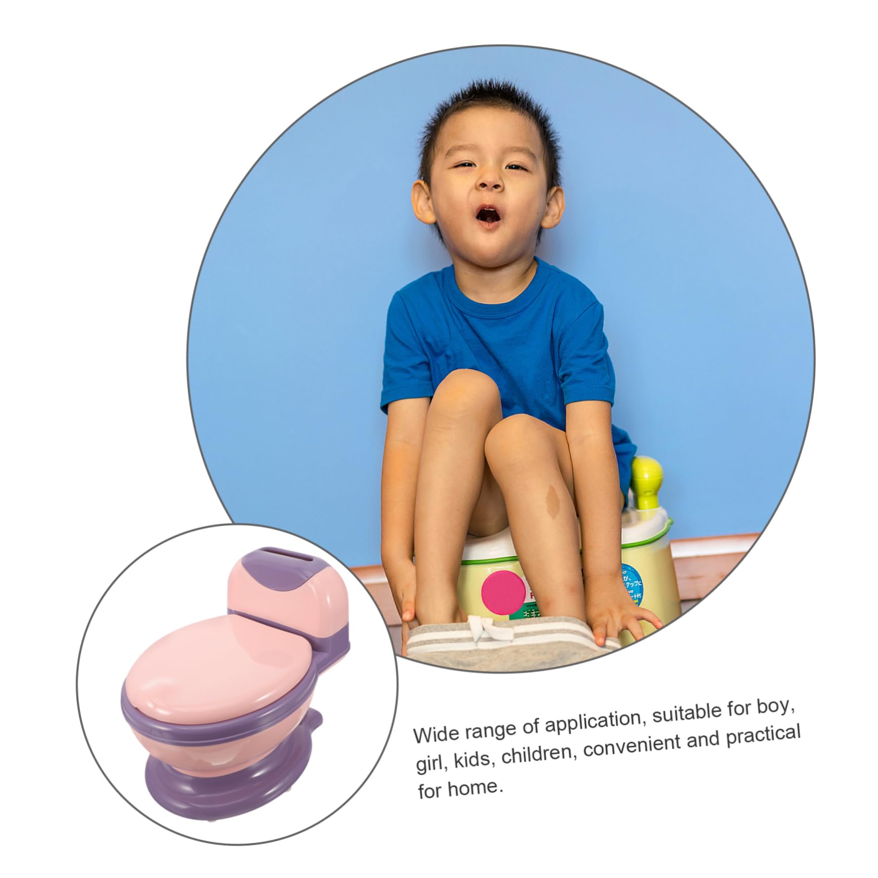 Kleinkindtoilette Realistische Töpfchentrainingstoilette Tragbares Töpfchen Für Jungen Mädchen Und Junge Mädchen Leicht Und Stabil Mit Weichem Sitz Und Herausnehmbarem Einsatz Für