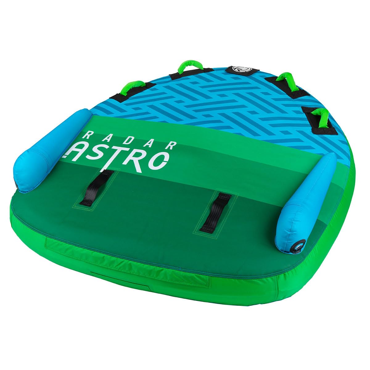 Radar Astro Marshmallow Top Towable Tube, Blue/Green, 2 Person